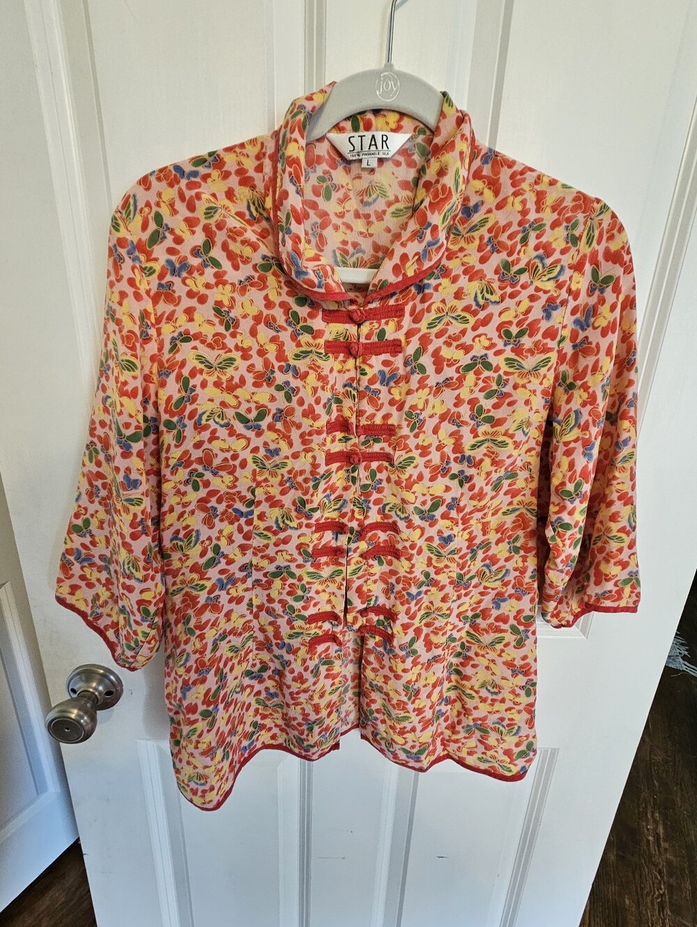 Vintage Washable Silk Shirt From Hing Kong